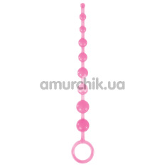 Анальний ланцюжок Firefly Pleasure Beads - світиться у темряві, рожевий - Фото №1