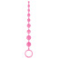 Анальная цепочка Firefly Pleasure Beads - светящаяся в темноте, розовая - Фото №0
