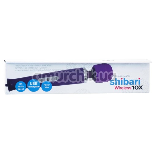 Універсальний масажер Shibari My Wand 10X, фіолетовий