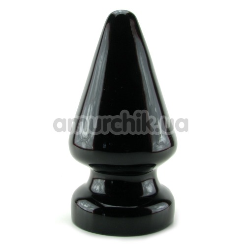 Анальная пробка XL Humongous Butt Plug, черная - Фото №1