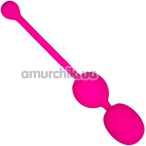 Вагінальні кульки з вібрацією Rechargeable Dual Kegel, рожеві - Фото №1