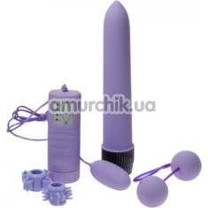 Набір з 5 предметів Silky Touch Waterproof Couples Kit, фіолетовий - Фото №1