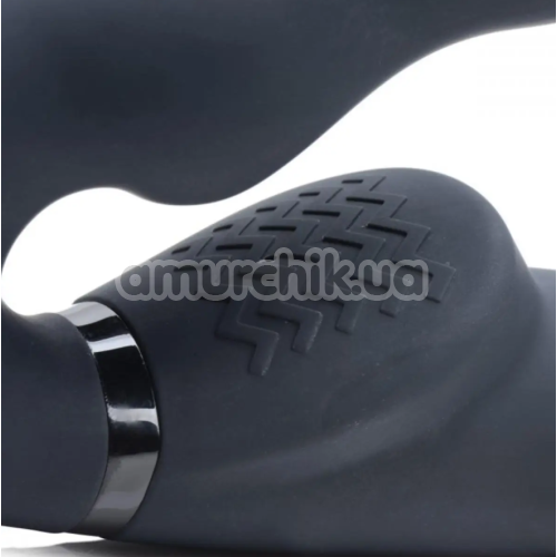 Безремневой страпон с вибрацией UStrap Ergo-Fit Twist, черный