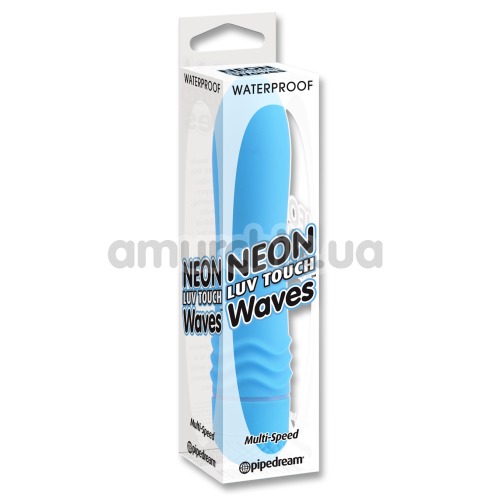 Вібратор Neon Luv Touch Waves блакитний