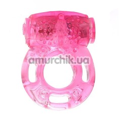 Віброкільце Sex Vibrating Ring, рожеве - Фото №1