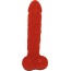 Мыло в виде пениса с присоской Чистий Кайф L, красное - Фото №3