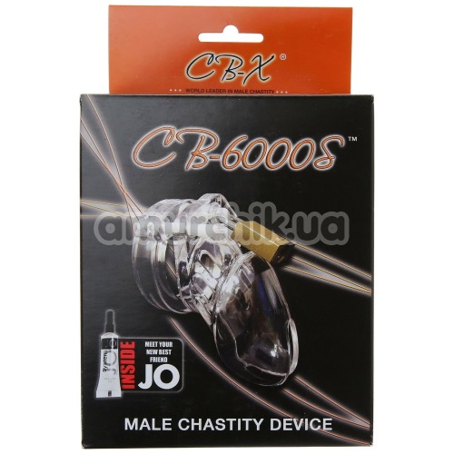 Пояс вірності CB-6000S Male Chastity Device, прозорий