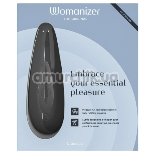 Симулятор орального сексу для жінок Womanizer Classic 2, чорний