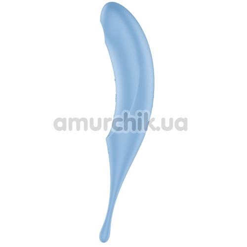 Симулятор орального сексу для жінок з вібрацією Satisfyer Twirling Pro, блакитний