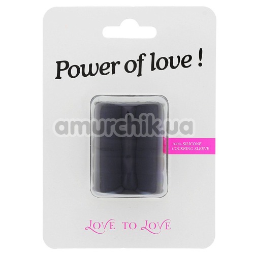 Кольцо-насадка на пенис Love To Love Power Of Love, чёрное