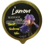 Масажна свічка L'amour Massage Candle Iris & Amber Musk - ірис, амбра і мускус, 70 мл - Фото №1