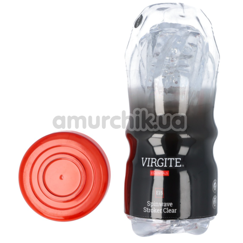 Мастурбатор Virgite Essentials Spinwave Stroker Clea E15, прозрачный