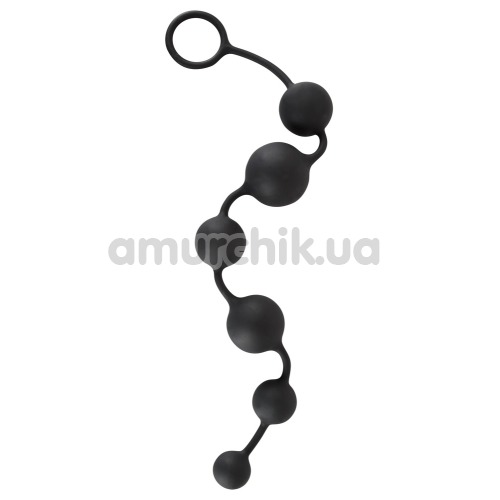 Анальний ланцюжок Black Velvets Anal Beads, чорний