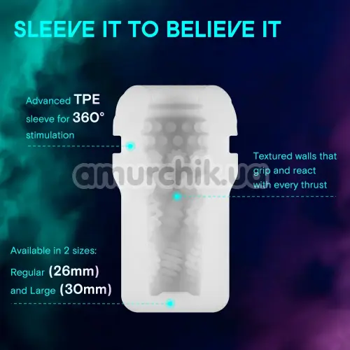 Мастурбатор с толчками Kaotik Labs The Shockwave, черный