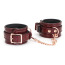 Фиксаторы для рук Liebe Seele Wine Red Leather Handcuffs with Rose Gold Hardware, бордовые - Фото №0