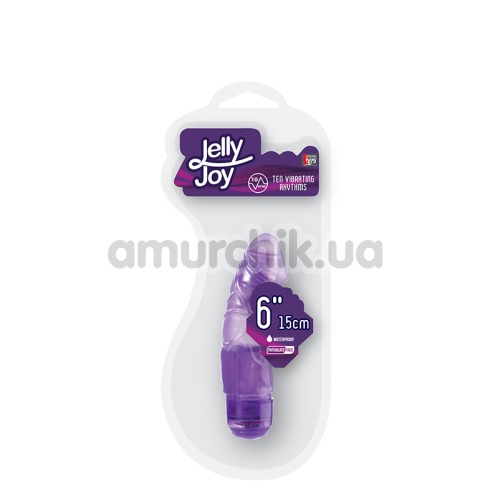 Вибратор Jelly Joy 20841, 15 см фиолетовый