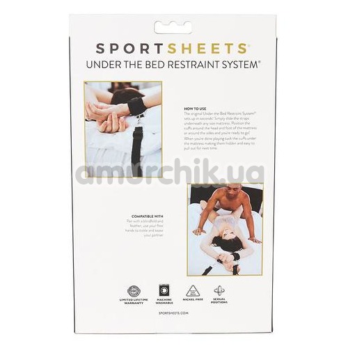 Бондажний набір Sportsheets Under the Bed Restraint System, чорний