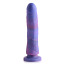 Фалоімітатор Strap U Magic Stick 8' Glitter Silicone Dildo, фіолетовий - Фото №0