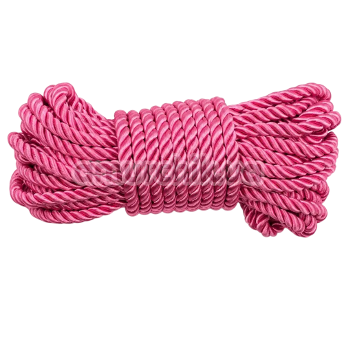 Веревка для бондажа DS Fetish Silk 10 м, розовая