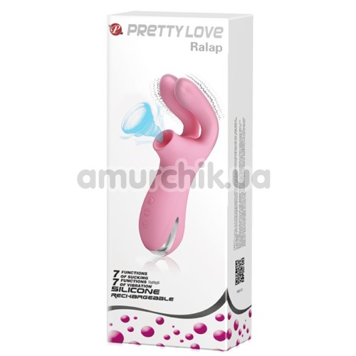 Симулятор орального секса для женщин Pretty Love Ralap, розовый