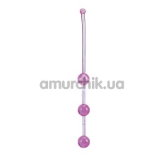 Анальний ланцюжок Slim Jelly Anal Beads, фіолетовий - Фото №1