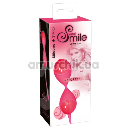 Вагінальні кульки Smile Loveballs Sporty Neon, рожеві