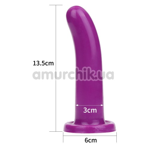 Фаллоимитатор LoveToy Holy Dong M 5.5, фиолетовый