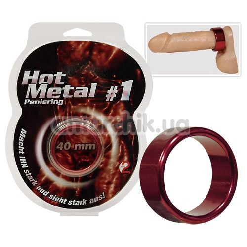 Ерекційне кільце Hot Metal # 1,4 см, червоне