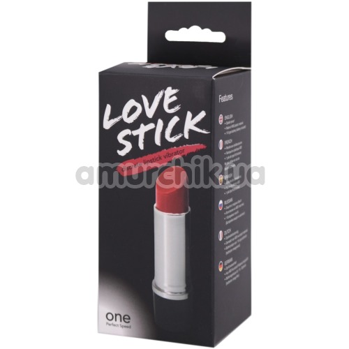 Клиторальный вибратор Love Stick Discrete Lipstick Vibrator, черный