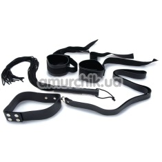 Бондажный набор Ultimate Bondage Collar Whrist & Whip Kit - Фото №1