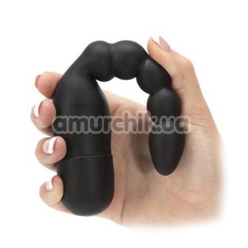 Анальный вибратор Aggress Vibrating Butt Plug 6, черный