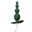 Анальная пробка Qingnan No.8 Mini Vibrating Anal Beads, зеленая - Фото №0