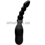 Анальный вибратор Aggress Vibrating Butt Plug 6, черный - Фото №1