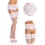 Комплект Stockings белый: чулки + пояс-трусики (модель 5521)