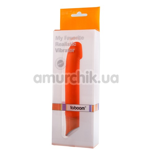 Вибратор My Favorite Realistic Vibrator, оранжевый