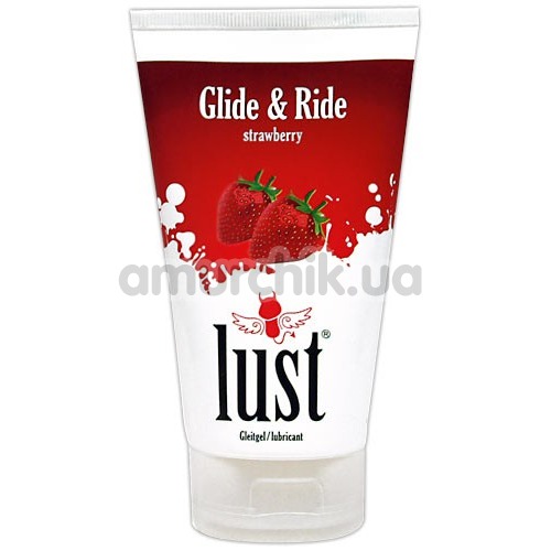 Оральный лубрикант Lust Glide & Ride strawberry - клубника, 150 мл