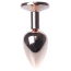 Анальная пробка со светло-розовым кристаллом Exclusivity Jewellery Red Gold Plug, золотая - Фото №4