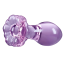 Анальная пробка Crystal Glass Flower, фиолетовая - Фото №2