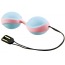 Вагинальные шарики с вибрацией Amor Vibratissimo Balls, розово-голубые - Фото №2