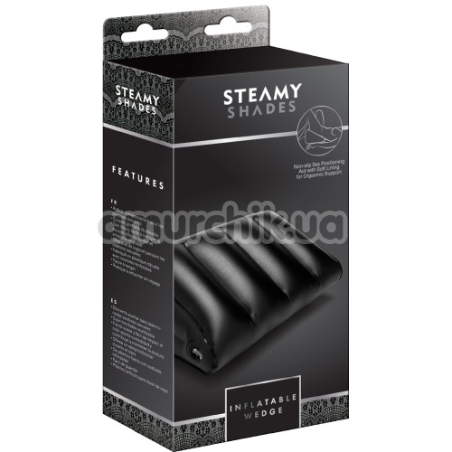 Надувная подушка для секса Steamy Shades Inflatable Wedge, черная