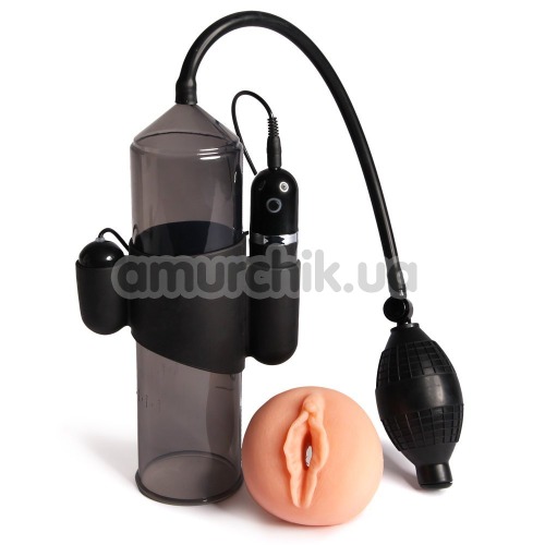 Вакуумная помпа с вибрацией Lust Pumper Vacuum Penis Pump