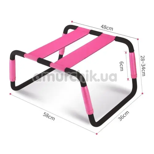 Стілець для сексу Roomfun Detachable Sex Chair, чорно-рожевий