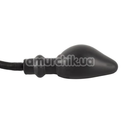 Анальный расширитель с вибрацией Inflatable Vibrating Anal Plug, черный