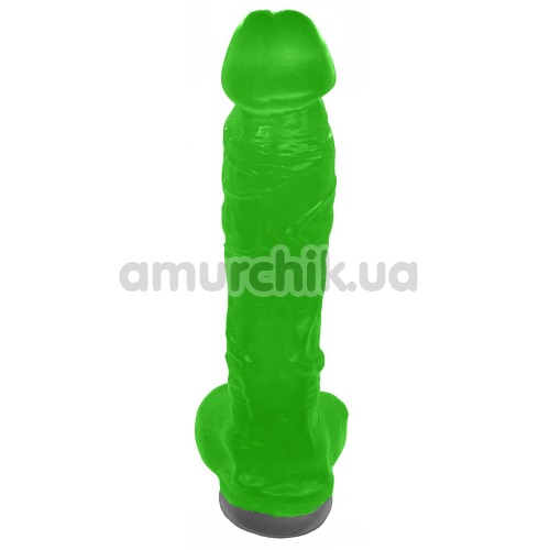 Мило у вигляді пеніса з присоскою Чистий Кайф XL, зелене