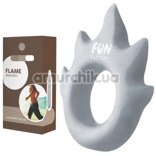 Ерекційне кільце Fun Factory Flame, срібне