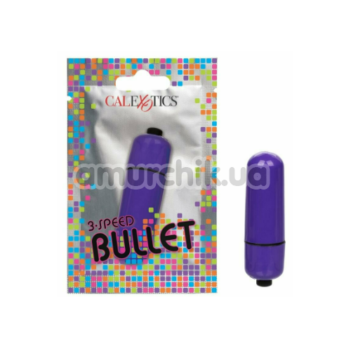 Клиторальный вибратор 3-Speed Bullet, фиолетовый