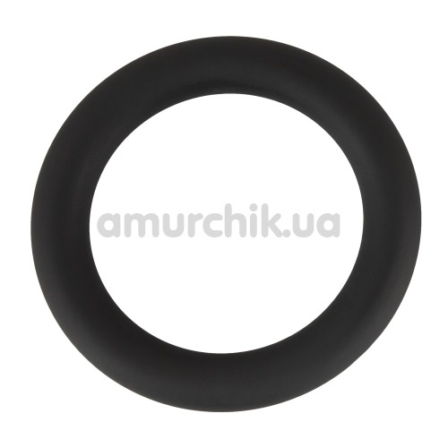 Эрекционное кольцо для члена Black Velvets Cock & Ball Loop, черное - Фото №1