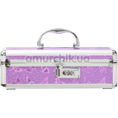 Кейс для хранения секс-игрушек The Toy Chest Lokable Vibrator Case, фиолетовый - Фото №1