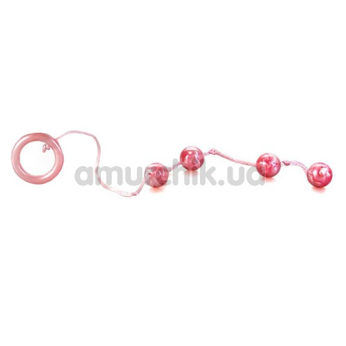 Анальная цепочка Good Vibes Anal Beads Small, розовая - Фото №1