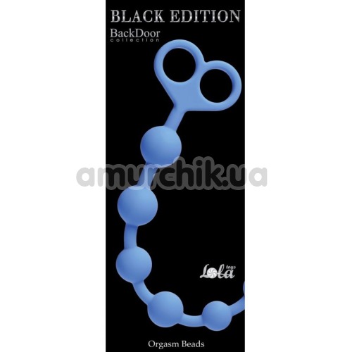 Анальний ланцюжок Black Edition Back Door Orgasm Beads, блакитний